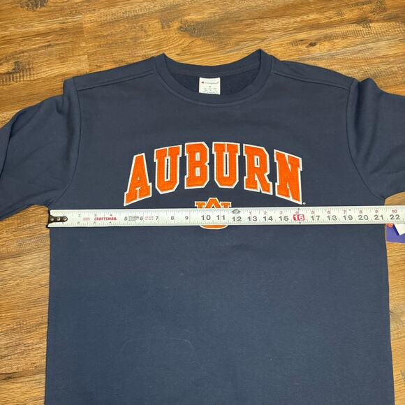 Champion Unisex blue AUBURN university SWEATSHIRT SIZE medium NWT embroidered - Picture 4 of 9